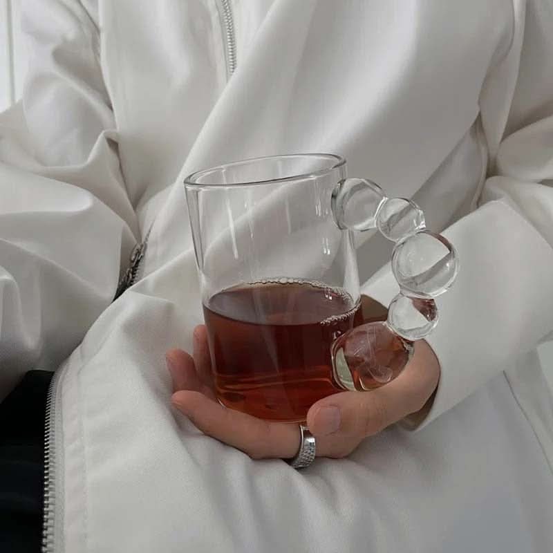 cup - Auggie - Glass Mug Cup - hausgem