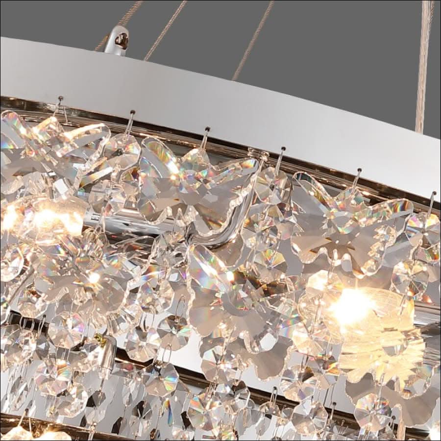 Chandelier - Crystal Butterfly Orbit Chandelier - hausgem