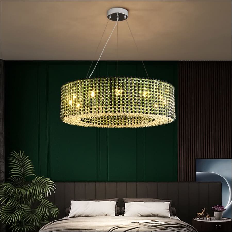 Chandelier - Emerald Elegance Chandelier - hausgem