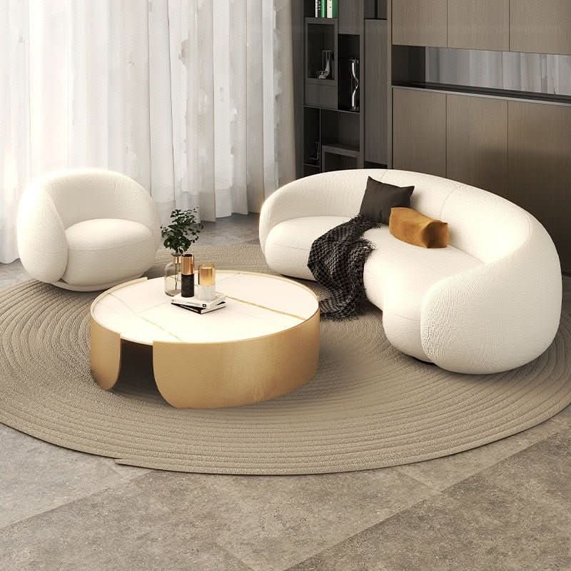 - Liam Nordic Lambswool Sofa Couch - hausgem