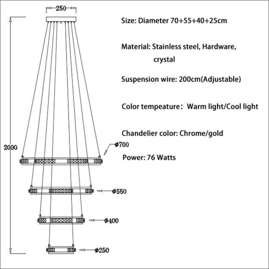 Chandelier - Luxury Stair Engagement Rings Chandelier - hausgem