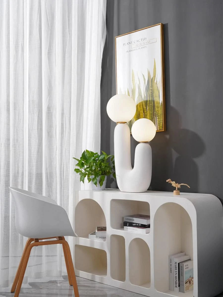 - Micah - Nordic Frosted Glass Table Lamp - hausgem