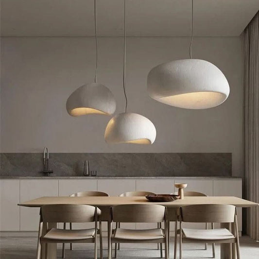 Cloud pendant chandelier in a modern living room