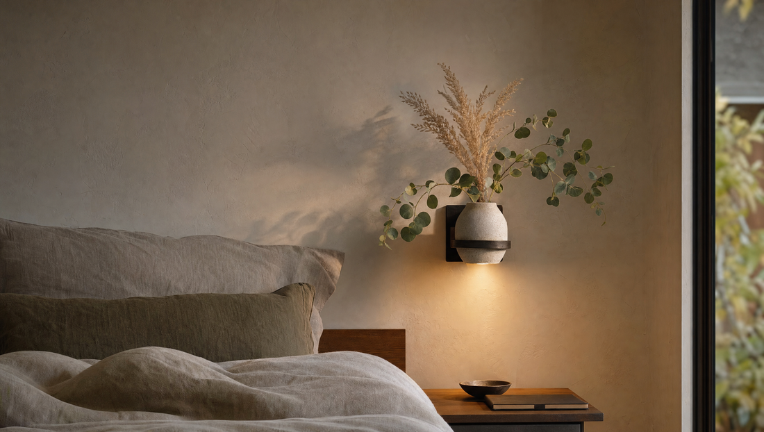 Sculptural white cloud-shaped chandelier in a Scandinavian minimalist living room
