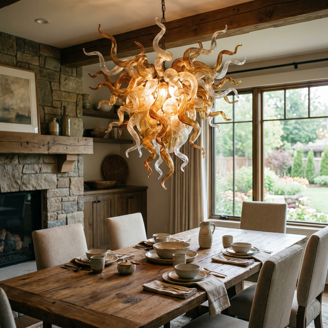 Blown Glass Chandeliers: Why Organic, Handcrafted Lighting Is the 2026 Luxury Si — luxury chandelier interior
