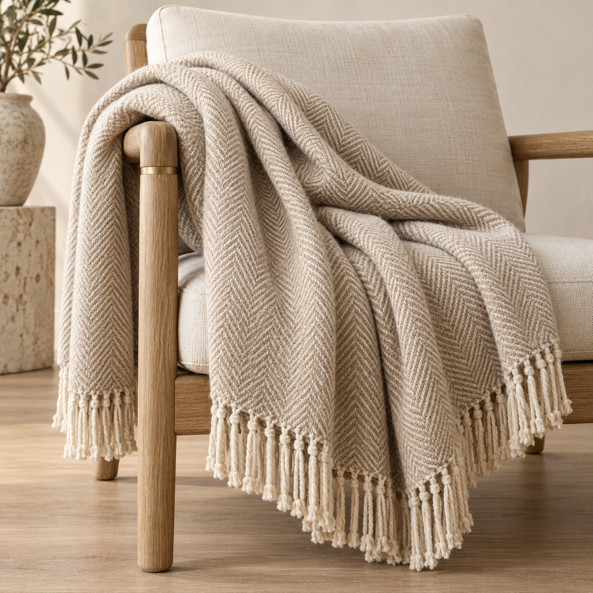Handwoven Throw Blanket by Hausgem