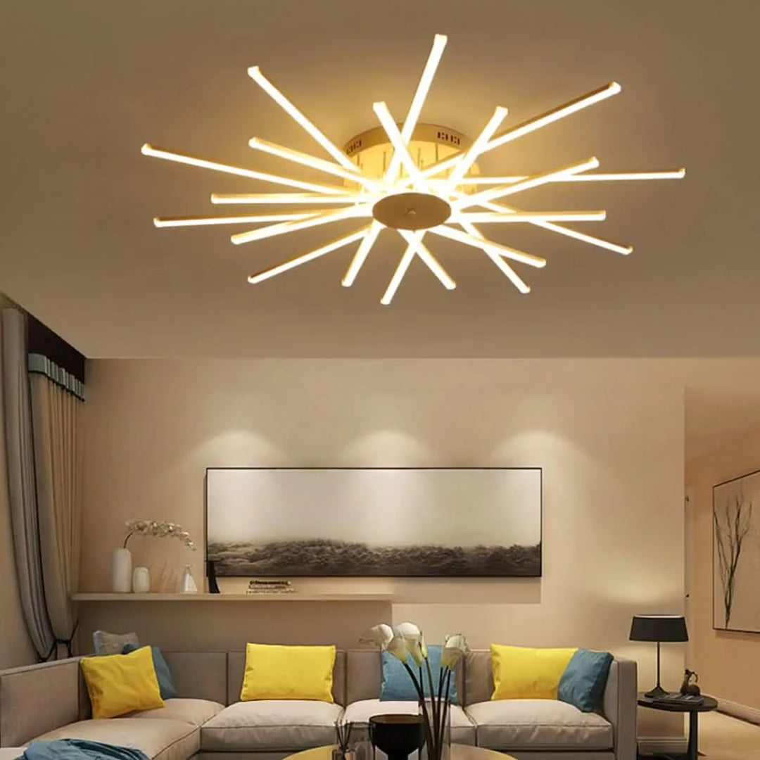 Milo Spiral LED Ceiling Light Flush Mount Chandelier