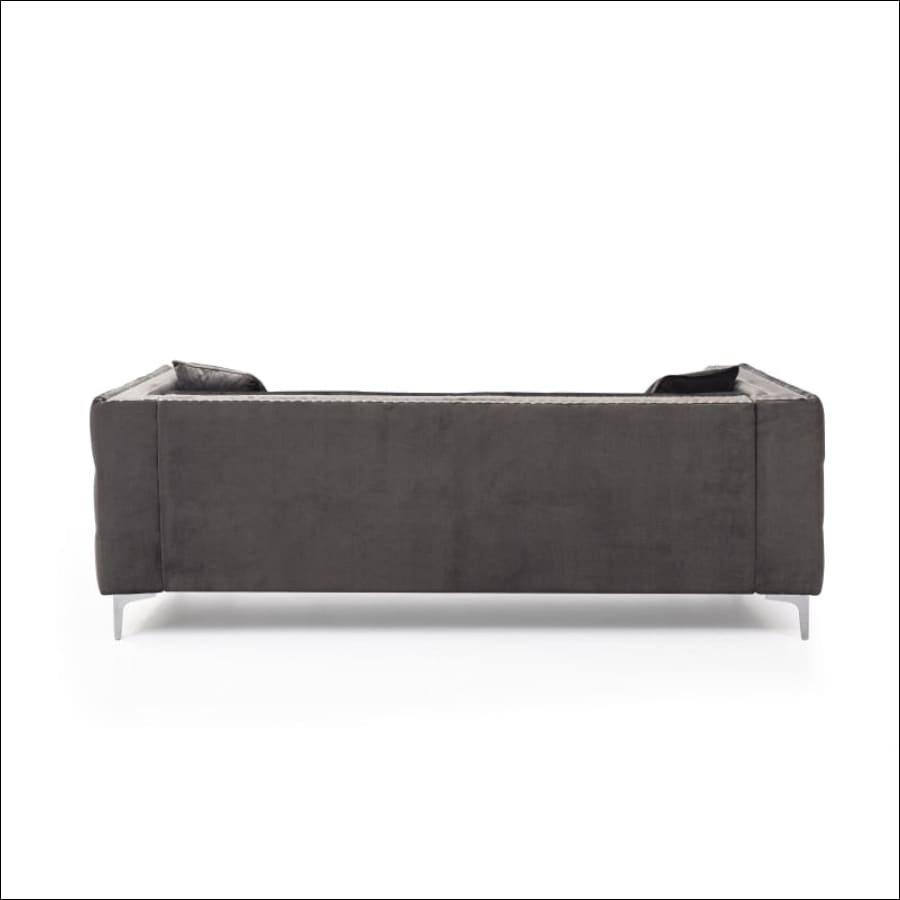 2 Piece Modern Velvet Living Room Set with Sofa and Loveseat