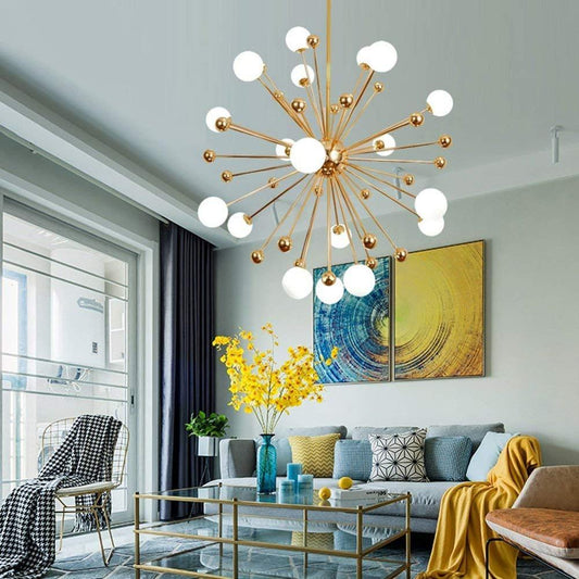 Sputnik Firework Chandelier Lighting Modern Pendant lighting /Ceiling Light Fixture for Living Room Bedroom Dining Room - hausgem