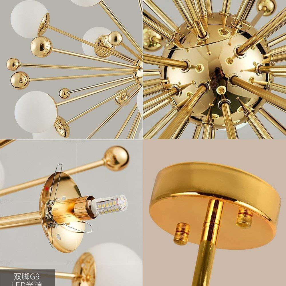 Sputnik Firework Chandelier Lighting Modern Pendant lighting /Ceiling Light Fixture for Living Room Bedroom Dining Room - hausgem