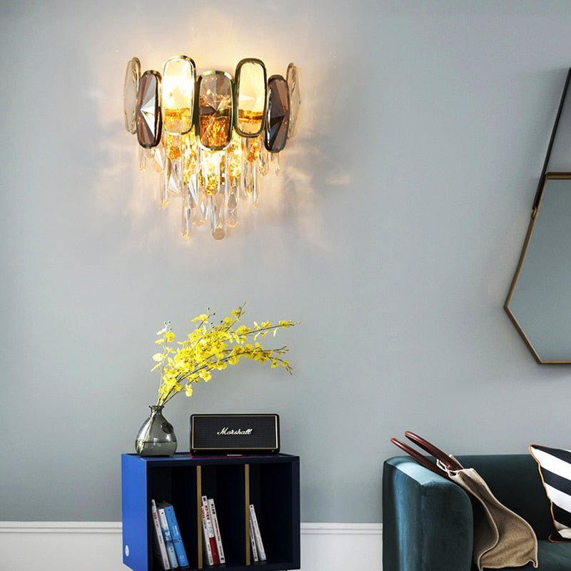 unique gem like Brilliant Crystal Wall Sconce - hausgem - united states