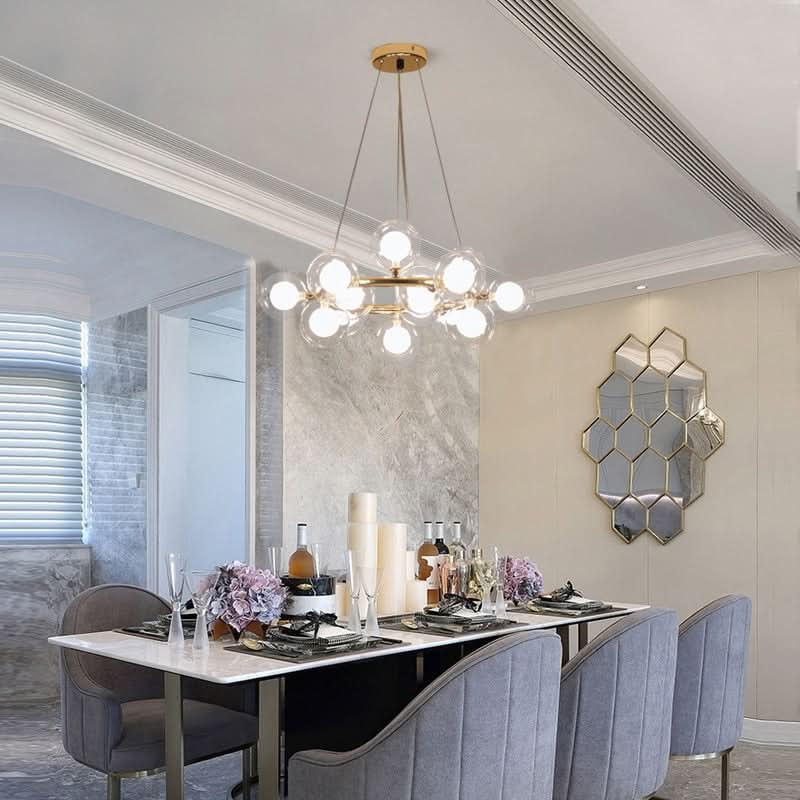 2022 LED Bubble Chandelier Lighting Pendant lamp for Living Dining Room Luminaire With G4 Led 110V-220V Winfordo - hausgem
