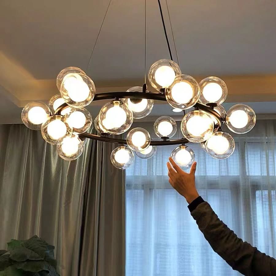 2022 LED Bubble Chandelier Lighting Pendant lamp for Living Dining Room Luminaire With G4 Led 110V-220V Winfordo - hausgem
