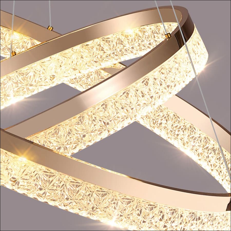 Angel’s Halo crystal Chandelier - close up - hausgem