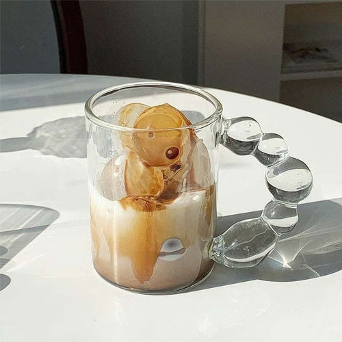 cup - Auggie - Glass Mug Cup - hausgem