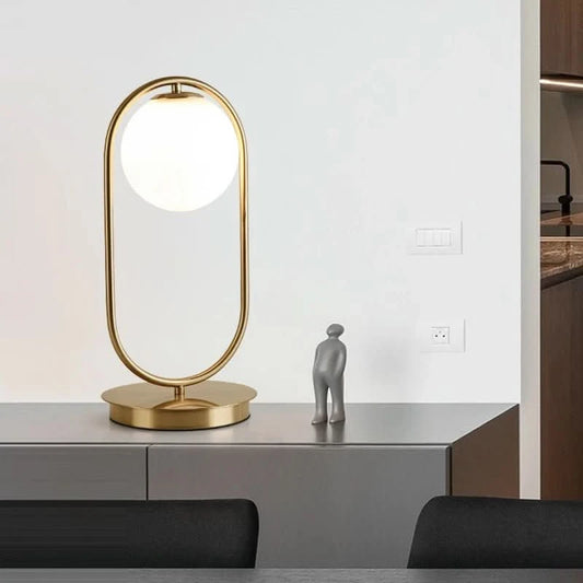 table lamp - Ayden - Modern Brass LED Table Lamps - hausgem