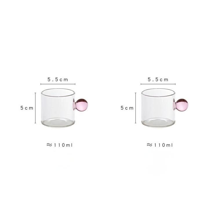 cup - Billie - Glass Mug Cup - hausgem