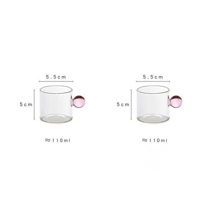 cup - Billie - Glass Mug Cup - hausgem