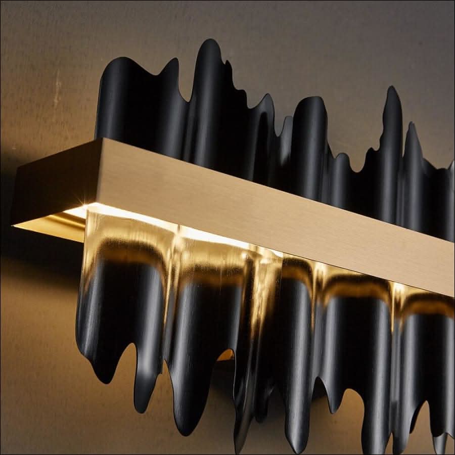 Wall Light - Black and Gold LED Wall Light - hausgem