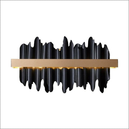 Wall Light - Black and Gold LED Wall Light - hausgem