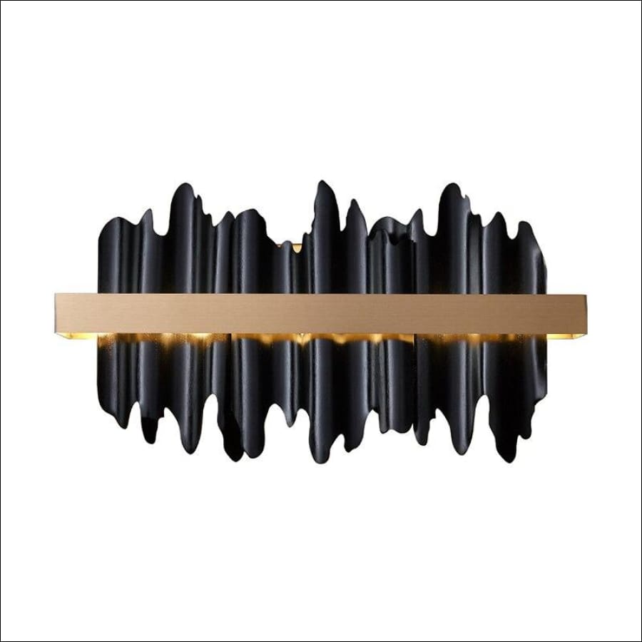 Black and Gold lava shape LED Wall Light - hausgem