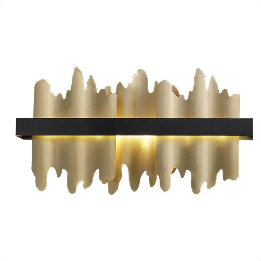 Black and Gold lava shape LED Wall Light - hausgem