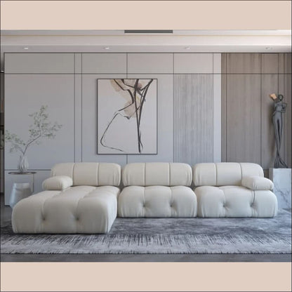 sofa - Bubbly Cloud Couch, Modular Sectional Sofa with Ottoman - hausgem