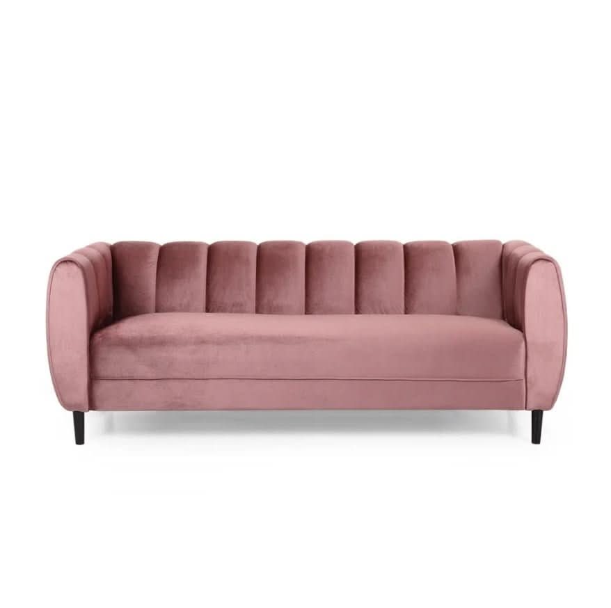 sofa - Chic Faux Velvet Sofa Couch - hausgem