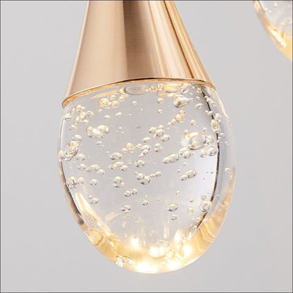Chandelier - Comet Tear Drop Grand Entry Way Chandelier - hausgem