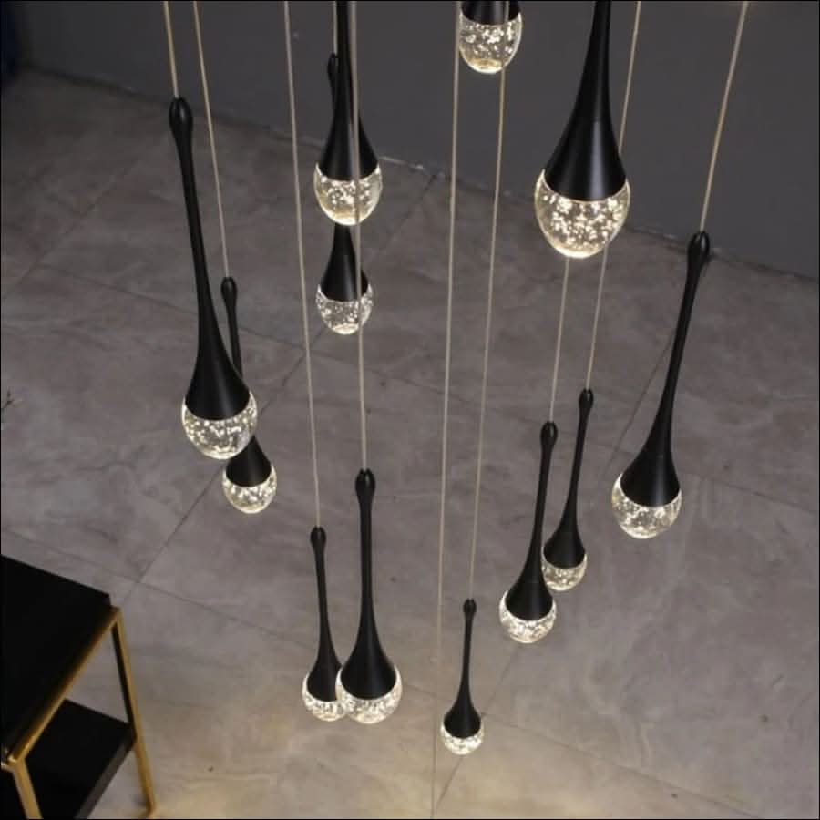 Chandelier - Comet Tear Drop Grand Entry Way Chandelier - hausgem