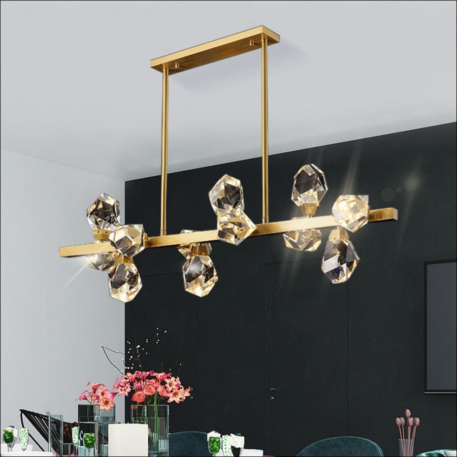 Crystal Gem Chandelier - Chandelier - hausgem - kitchen chandelier - dining room chandelier - united states