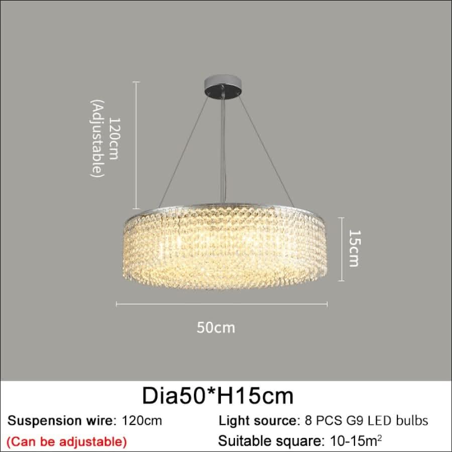 Chandelier - Crystal Glamour Chandelier - hausgem