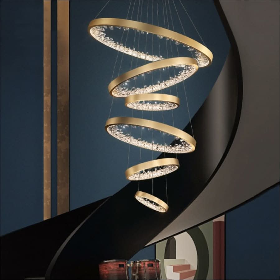 Chandelier - Crystal Halo Chandelier - hausgem