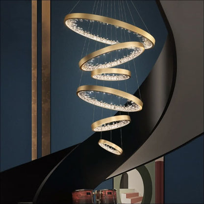 Chandelier - Crystal Halo Chandelier - hausgem
