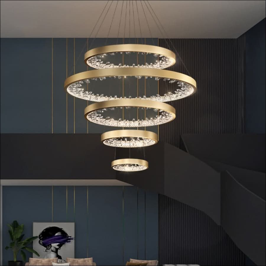 Chandelier - Crystal Halo Chandelier - hausgem