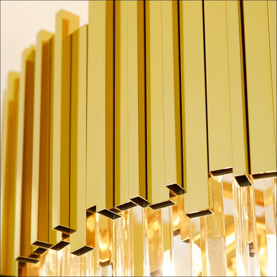 Crystal Waterfall Chandelier - 50WxH160CM / Warm White - dripping chandelier, dangling chandelier - Modern Spiral Chandelier Staircase Duplex Loft - crystal chandelier, bedroom chandelier, dining room chandelier, kitchen chandelier, living room chandelier, modern chandelier, unique chandelier - hausgem - united states - close up