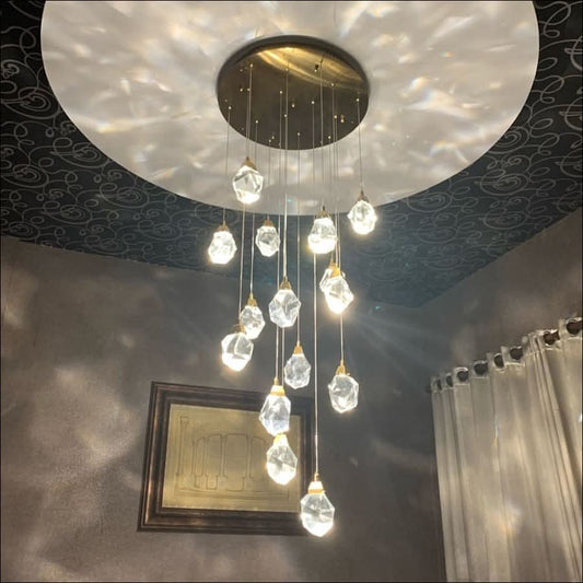 Chandelier - Dazzling Crystal Hanging Stones Chandelier - hausgem