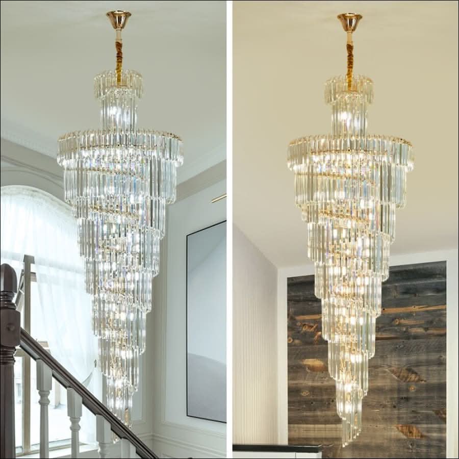 Chandelier - Dazzling Crystal Spiral Chandelier - hausgem