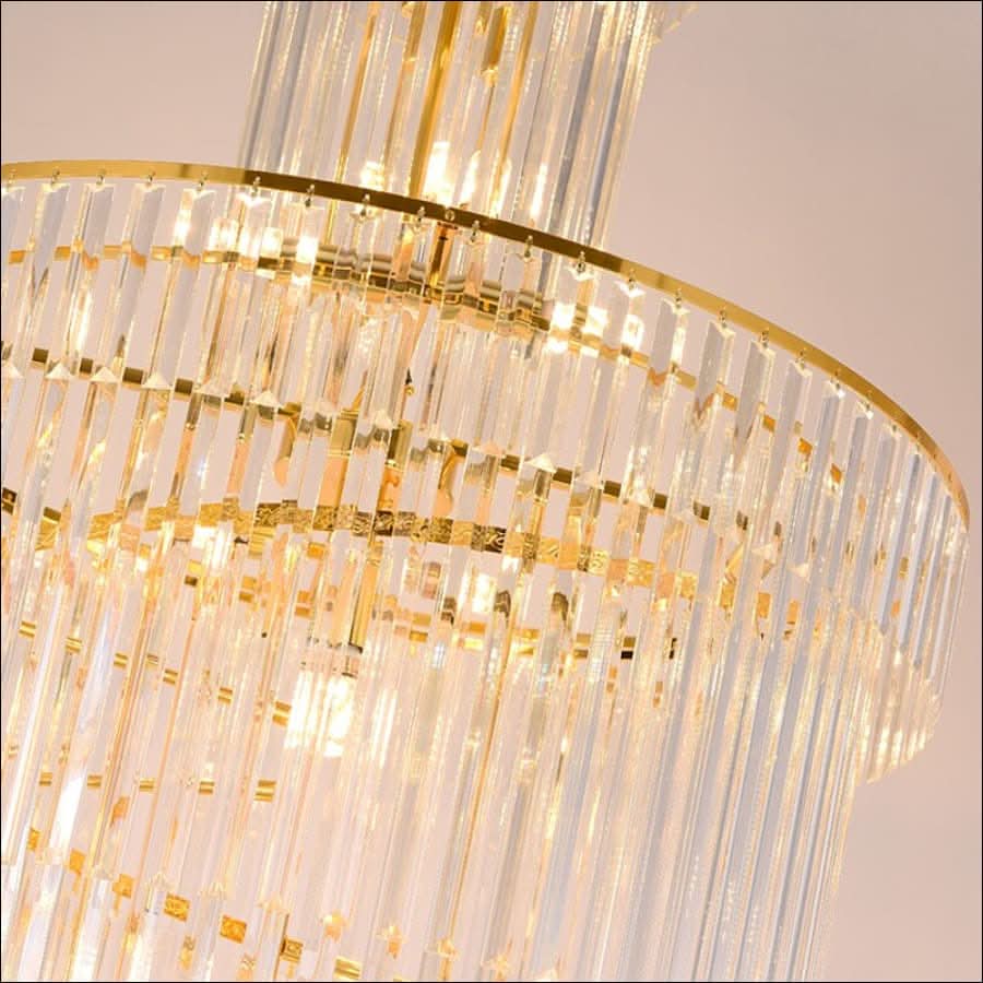 Chandelier - Dazzling Crystal Spiral Chandelier - hausgem