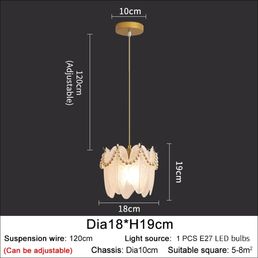 Dove’s Fall Chandelier - Style-1 / NO Dimm Cool Light -