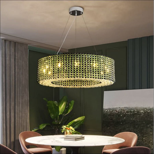 Chandelier - Emerald Elegance Chandelier - hausgem
