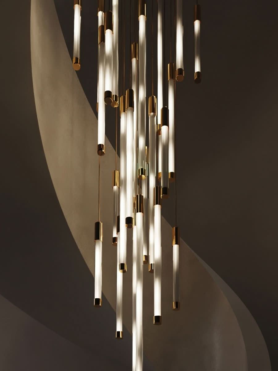 Chandelier - Felix - Glass Droplet Chandelier - hausgem
