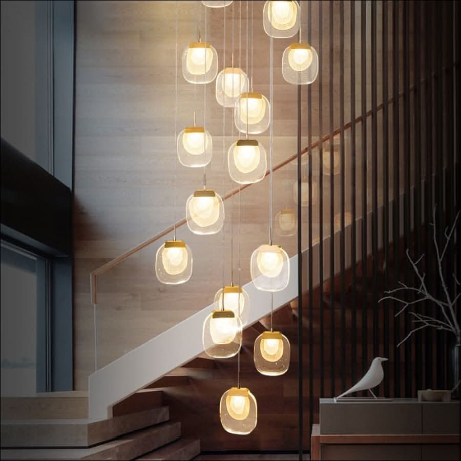 Chandelier - Floating Crystal Lantern Chandelier - hausgem