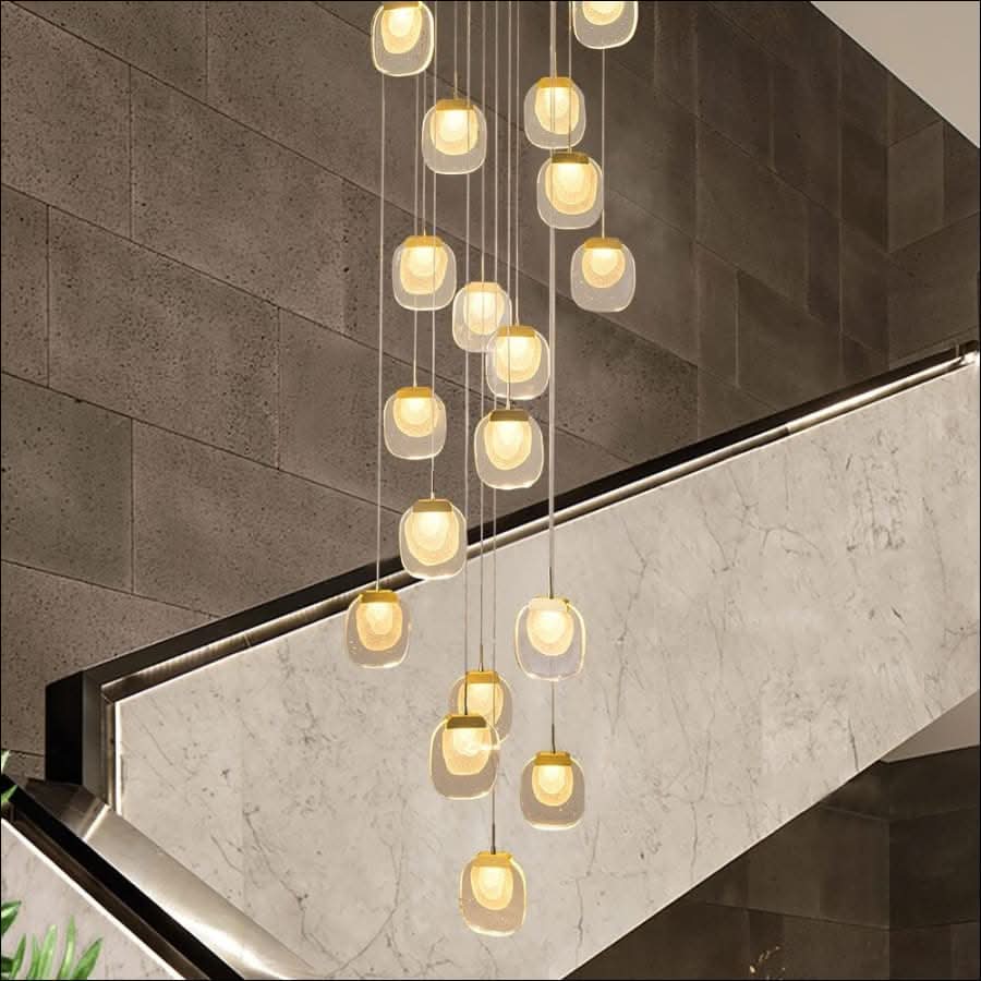Chandelier - Floating Crystal Lantern Chandelier - hausgem