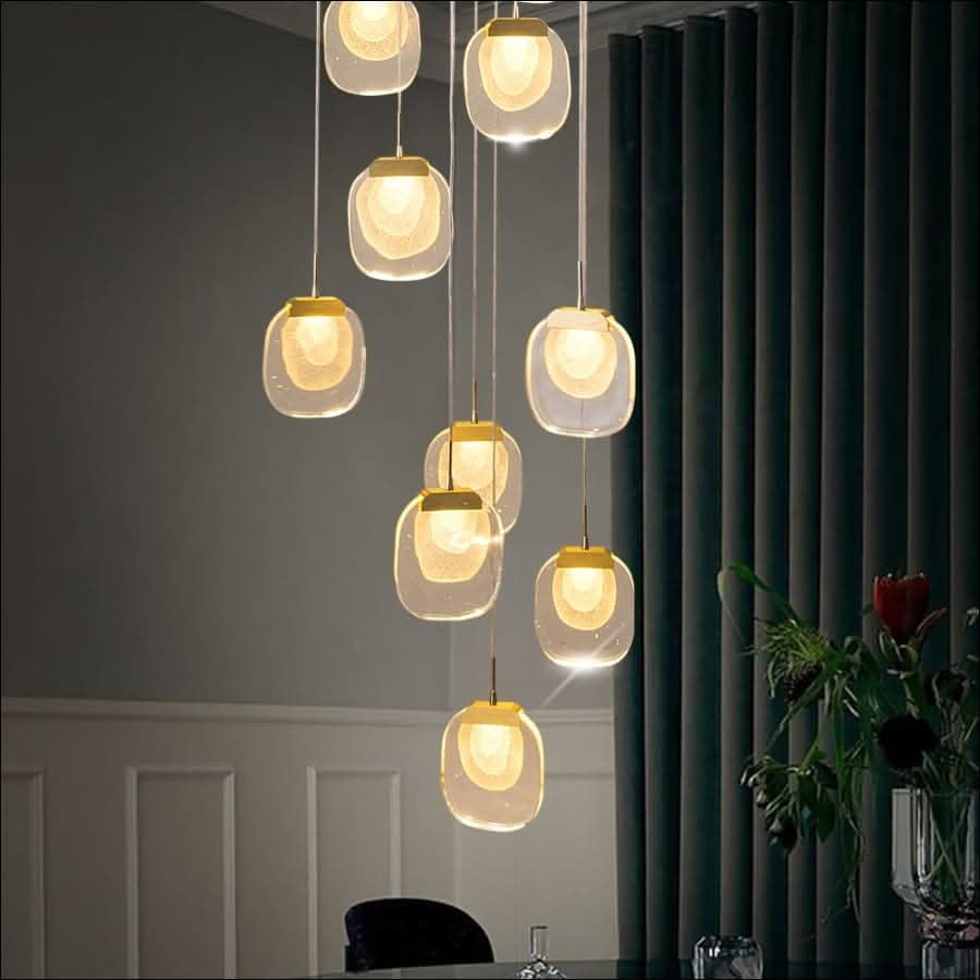 Chandelier - Floating Crystal Lantern Chandelier - hausgem