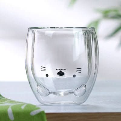 cup - Frankie - Double Walled Bear Glass Cup - hausgem