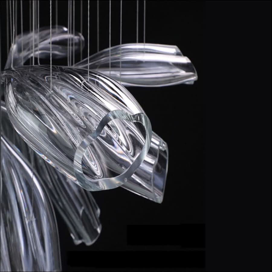 Chandelier - Glass Lotus Chandelier - hausgem