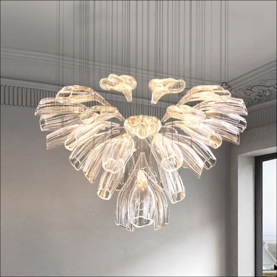 Chandelier - Glass Lotus Chandelier - hausgem