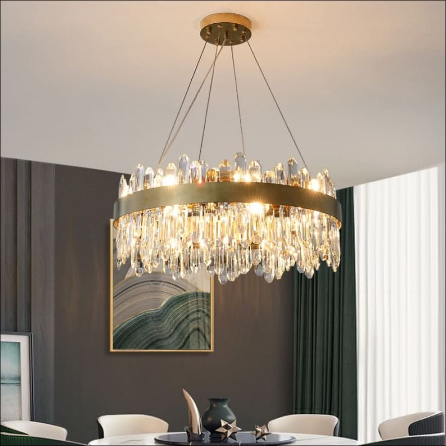 Chandelier - Gleaming Crystal Chandelier - hausgem