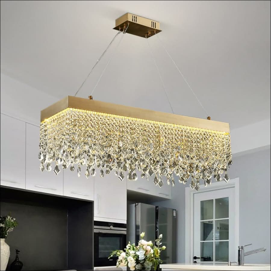 Chandelier - Gold Bar Chandelier - hausgem
